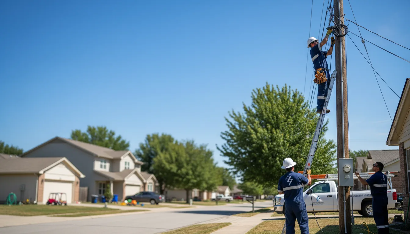 Residential electrician providing installation services in Mount Enterprise, TX